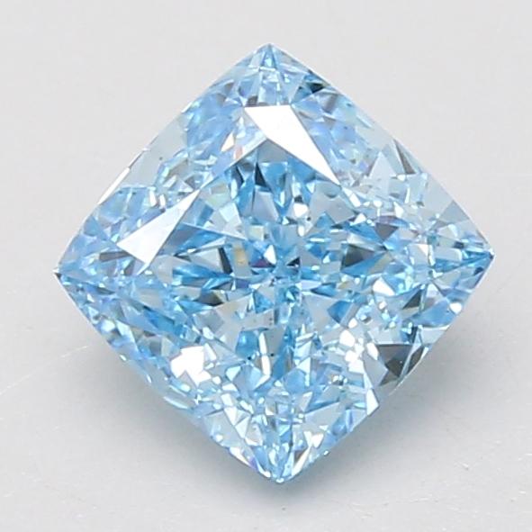 1.79 Ct. Fancy Vivid Blue Cushion Lab Grown Diamond