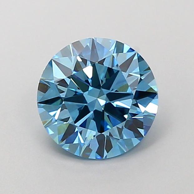 1.38 Ct. Fancy Vivid  Blue Round Lab Grown Diamond