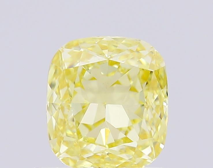 1.06 Ct. Fancy Yellow Cushion Lab Grown Diamond