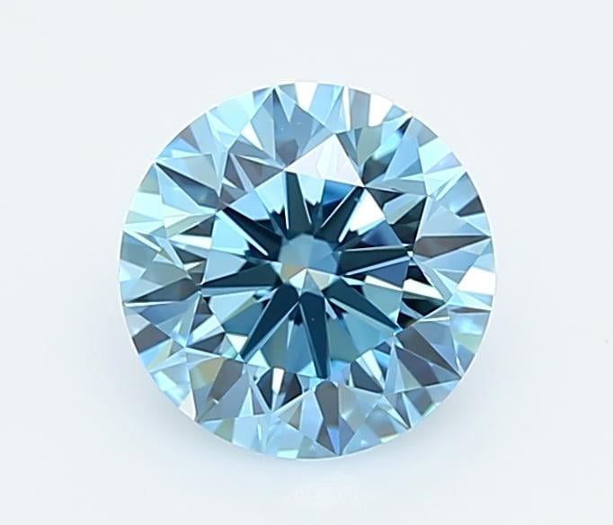 1.37 Ct. Fancy Vivid  Blue Round Lab Grown Diamond