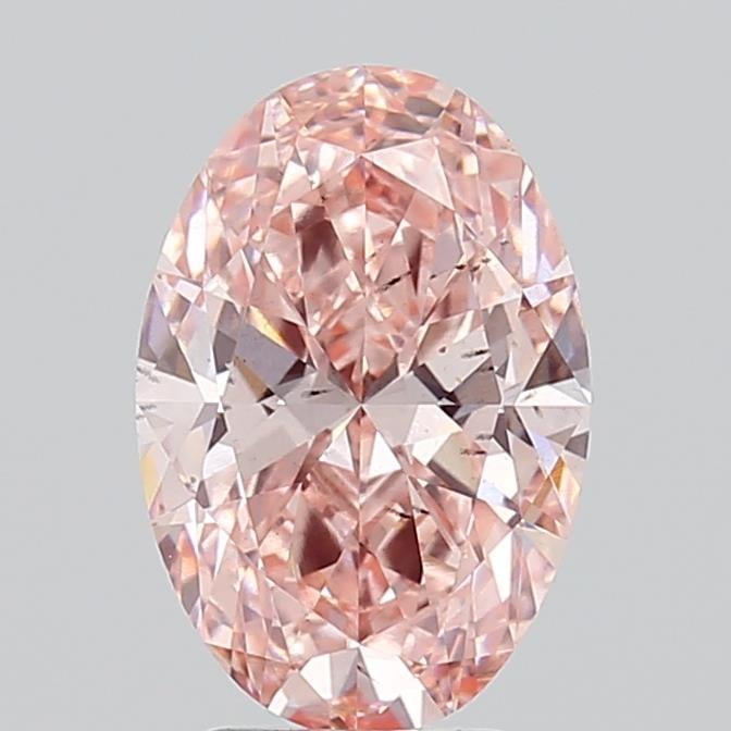 3.06 Ct. Fancy Vivid Pink Oval Lab Grown Diamond