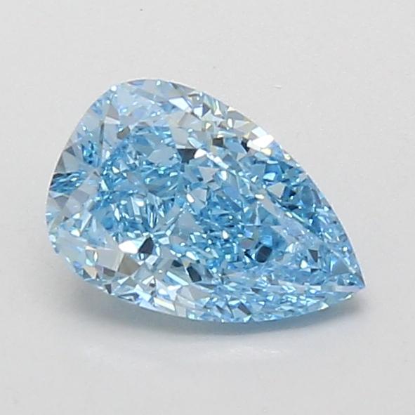 1.10 Ct. Fancy Vivid Blue Pear Lab Grown Diamond