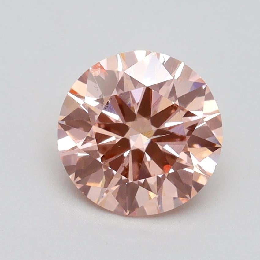 1.56 Ct. Fancy Intense Pink Round Lab Grown Diamond