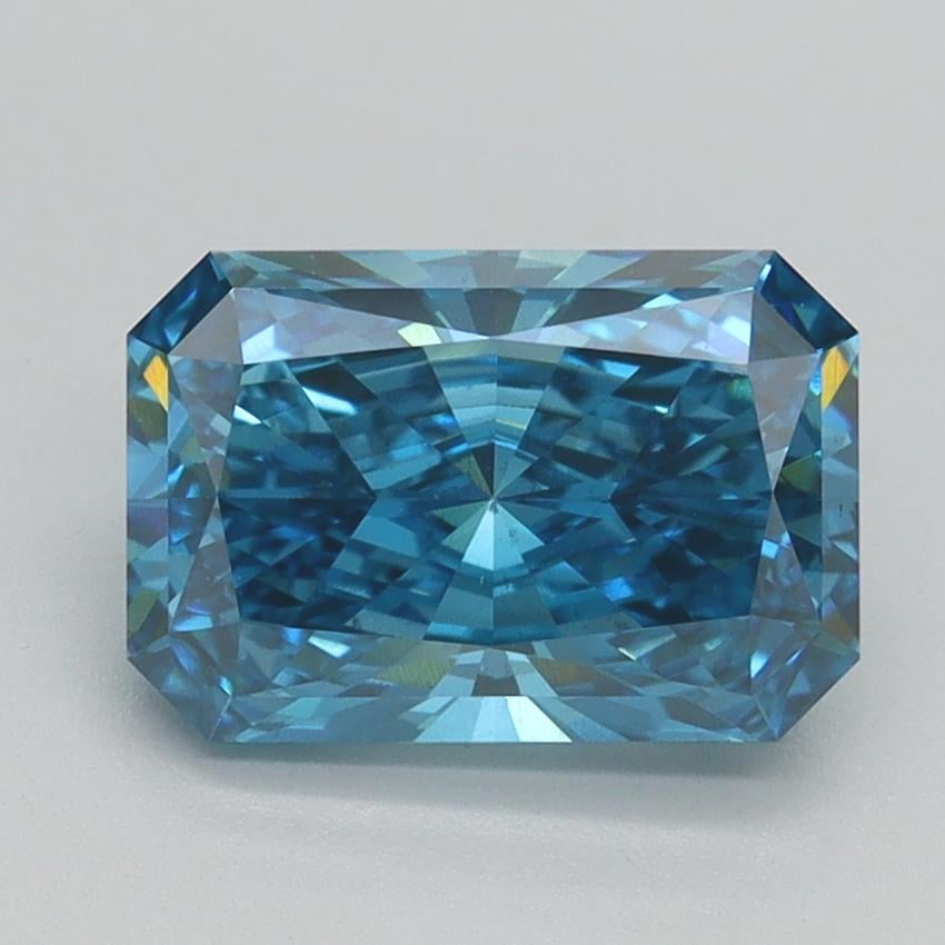 2.02 Ct. Fancy Vivid Blue Radiant Lab Grown Diamond
