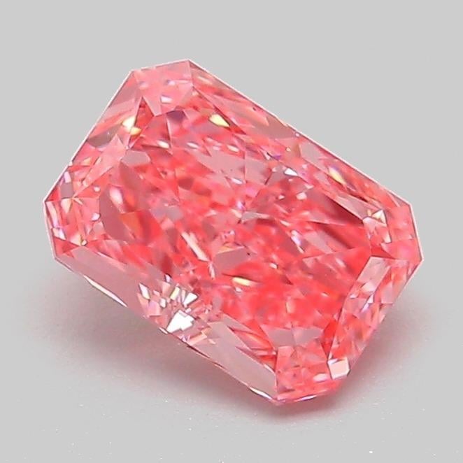 1.08 Ct. Fancy Vivid Pink Radiant Lab Grown Diamond