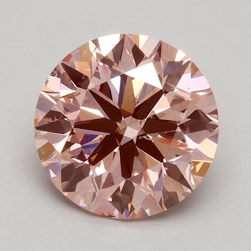 1.76 Ct. Fancy Intense Pink Round Lab Grown Diamond