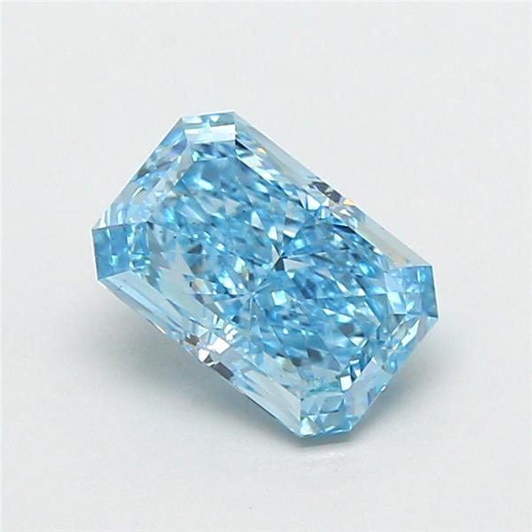 1.28 Ct. Fancy Vivid Blue Radiant Lab Grown Diamond