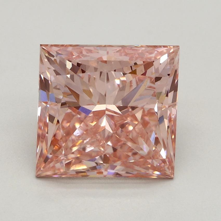 3.19 Ct. Fancy Intense Pink Princess Lab Grown Diamond