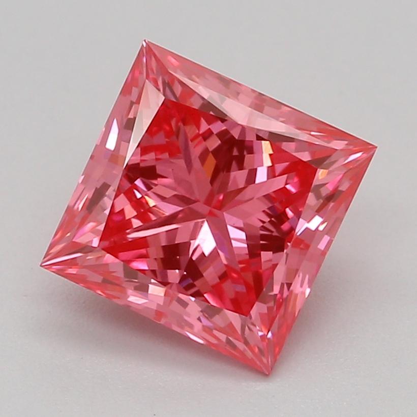 1.09 Ct. Fancy Vivid Pink Princess Lab Grown Diamond