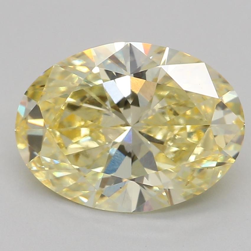 1.59 Ct. Fancy Intense Yellow Oval Lab Grown Diamond