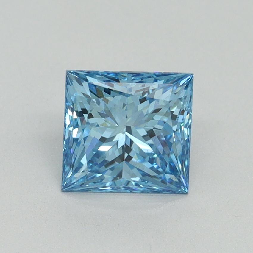 1.15 Ct. Fancy Vivid Blue Princess Lab Grown Diamond