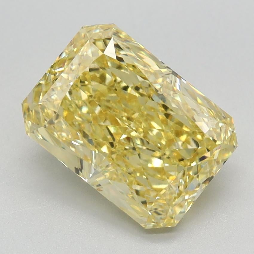 2.34 Ct. Fancy Vivid Yellow Radiant Lab Grown Diamond