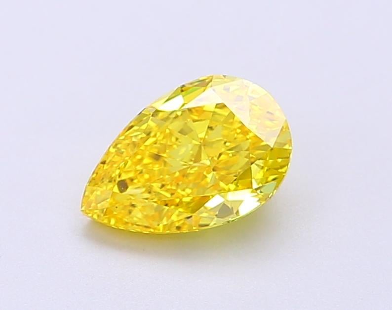 1.0 Ct. Fancy Vivid Yellow Pear Lab Grown Diamond