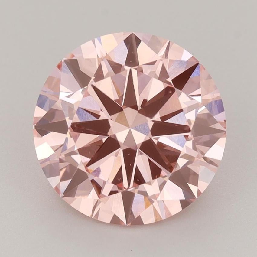 3.00 Ct. Fancy Intense Pink Round Lab Grown Diamond
