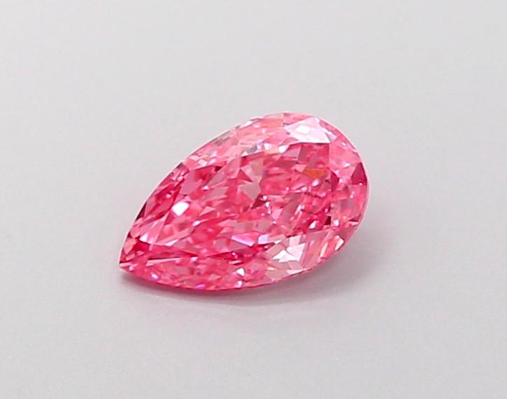 0.60 Ct. Fancy Vivid Pink Pear Lab Grown Diamond