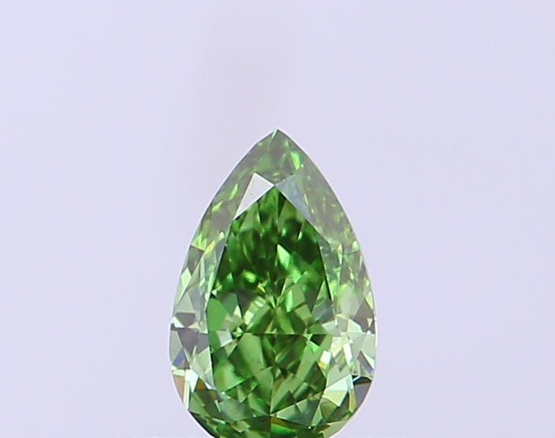 0.32 Ct. Fancy Vivid Green Pear Lab Grown Diamond