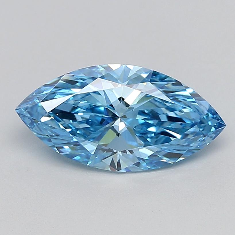 2.01 Ct. Fancy Vivid  Blue Marquise Lab Grown Diamond