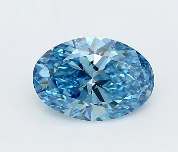 1.56 Ct. Fancy Vivid  Blue Oval Lab Grown Diamond