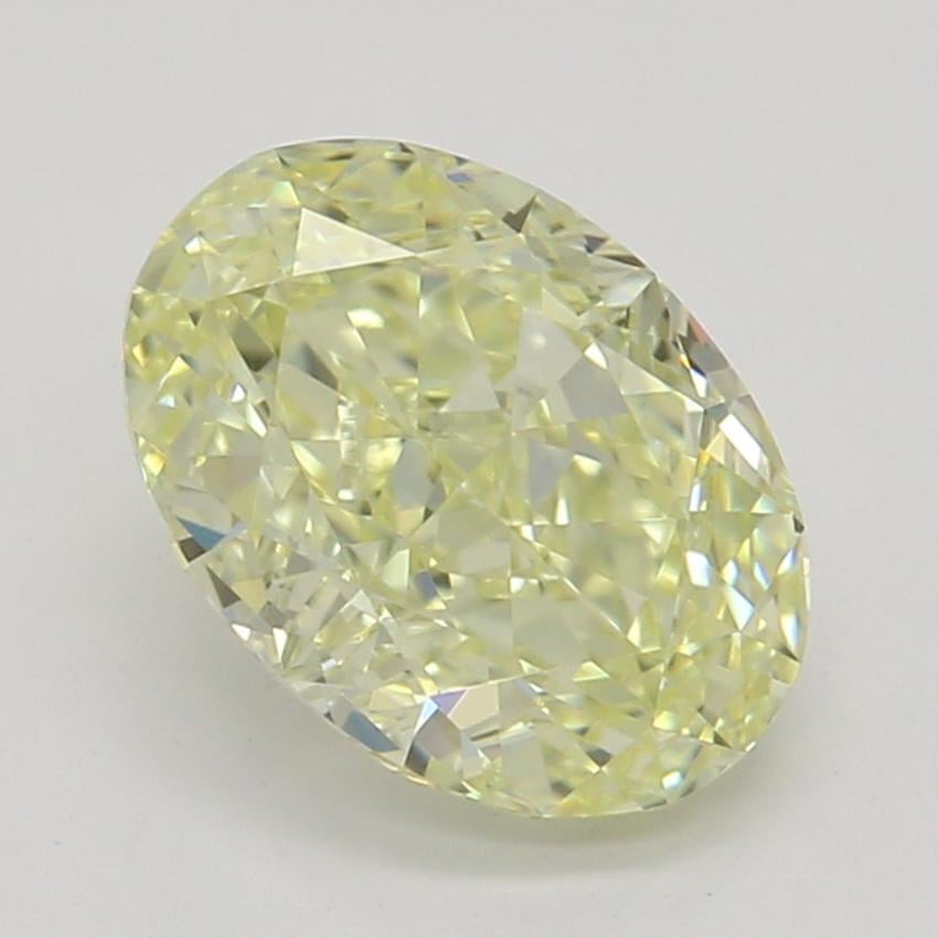 1.01 Ct. Fancy Light Yellow Oval Diamond