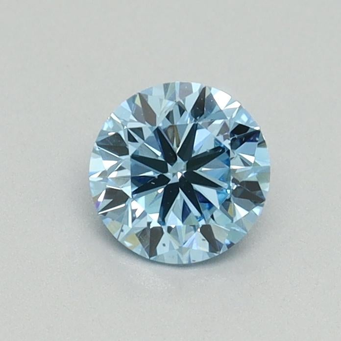 0.50 Ct. Fancy Vivid Blue Round Lab Grown Diamond
