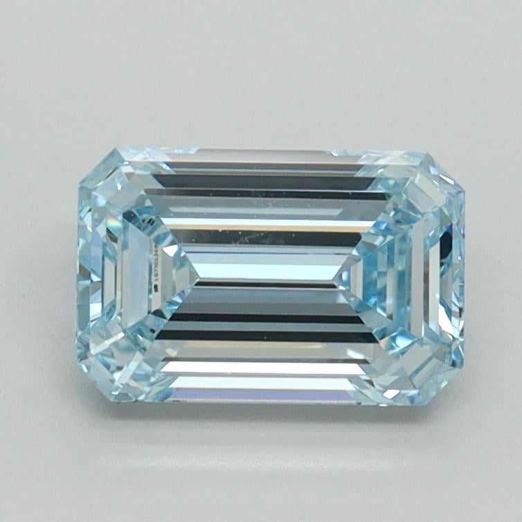 1.19 Ct. Fancy Intense Blue Emerald Lab Grown Diamond