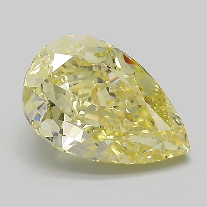 2.02 Ct. Fancy  Yellow Pear Lab Grown Diamond