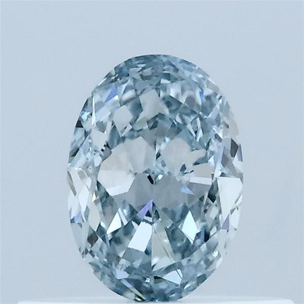 0.37 Ct. Fancy Intense Blue Oval Lab Grown Diamond