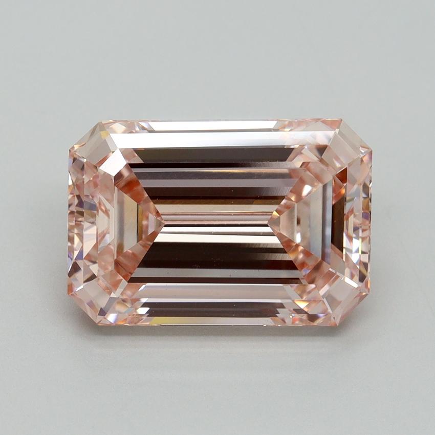 6.58 Ct. Fancy Intense Pink Emerald Lab Grown Diamond
