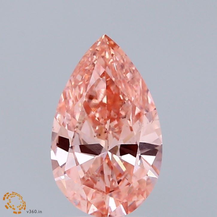 1.35 Ct. Fancy Intense Pink Pear Lab Grown Diamond
