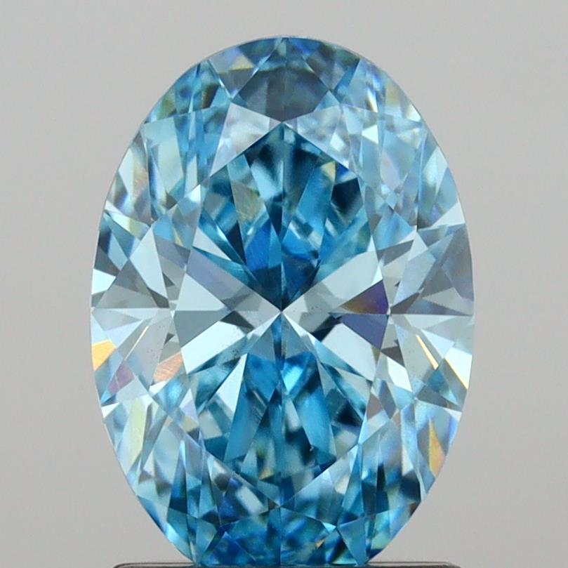 1.23 Ct. Fancy Vivid Oval Lab Grown Diamond