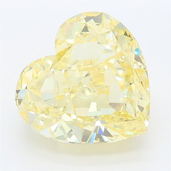 5.44 Ct. Fancy Intense Yellow Heart Lab Grown Diamond