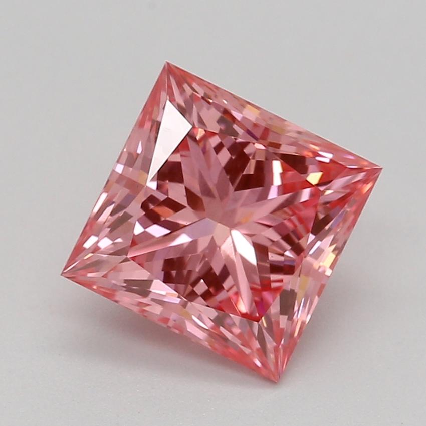 1.09 Ct. Fancy Vivid Pink Princess Lab Grown Diamond