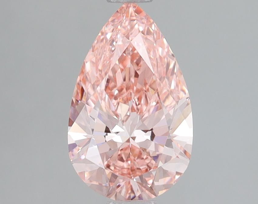 1.26 Ct. Fancy Vivid Pink Pear Lab Grown Diamond