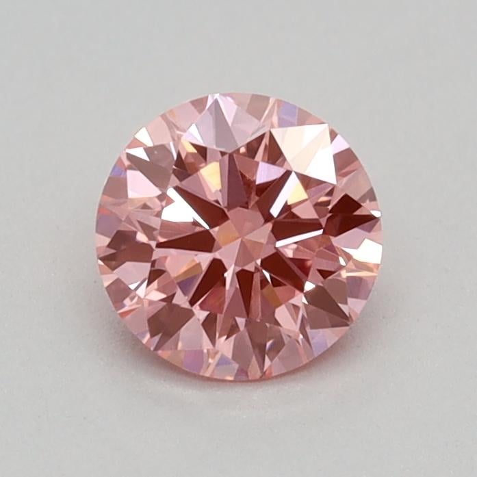 0.34 Ct. Fancy Vivid Pink Round Lab Grown Diamond