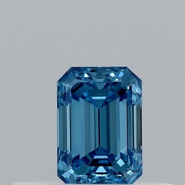 0.31 Ct. Fancy Vivid Blue Emerald Lab Grown Diamond