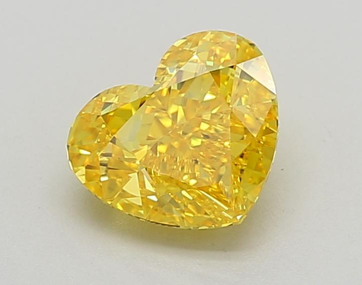 1.74 Ct. Fancy Vivid Yellow Heart Lab Grown Diamond