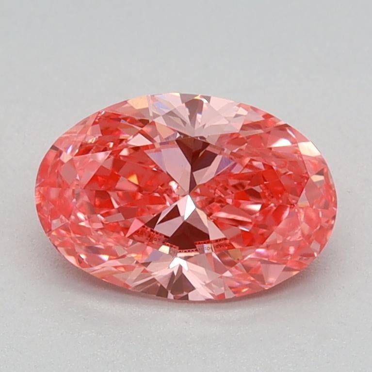 0.73 Ct. Fancy Vivid Pink Oval Lab Grown Diamond