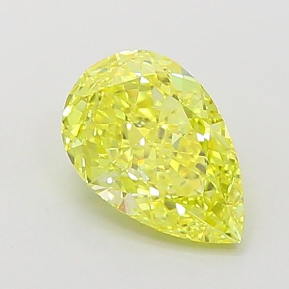 1.25 Ct. Fancy Vivid Yellow Pear Lab Grown Diamond
