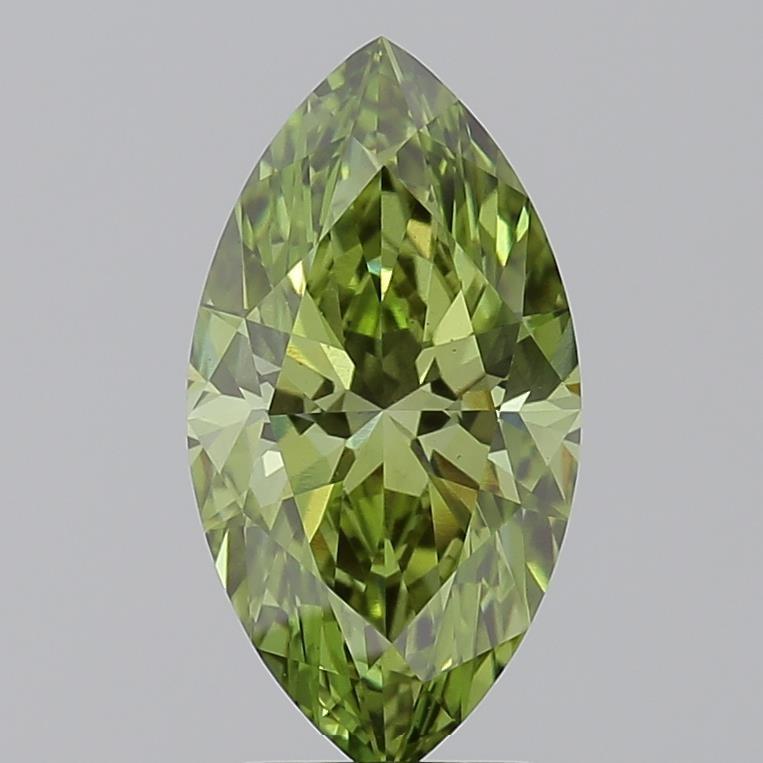 2.33 Ct. Fancy Vivid Green Marquise Lab Grown Diamond