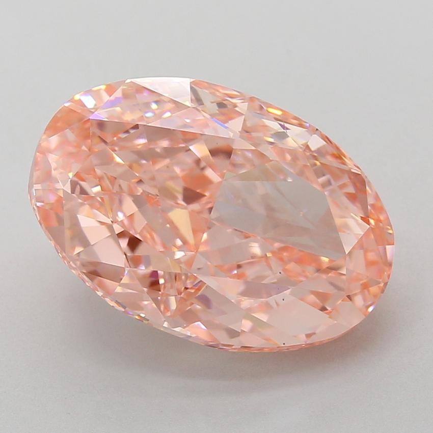 10.03 Ct. Fancy Vivid Pink Oval Lab Grown Diamond