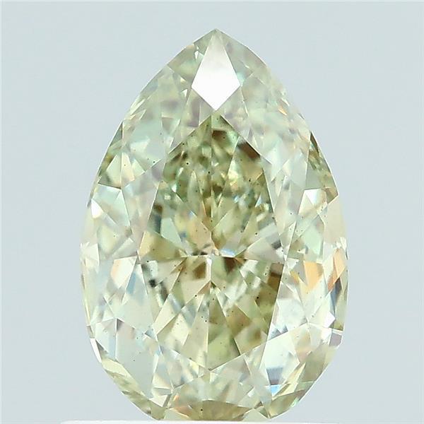 1.09 Ct. Fancy Vivid Green Pear Lab Grown Diamond