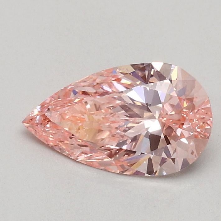 0.51 Ct. Fancy Vivid Pink Pear Lab Grown Diamond