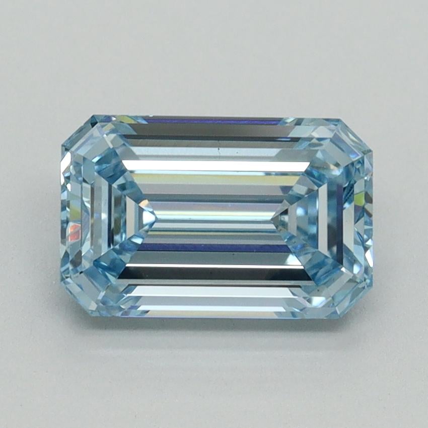 1.59 Ct. Fancy Intense Blue Emerald Lab Grown Diamond