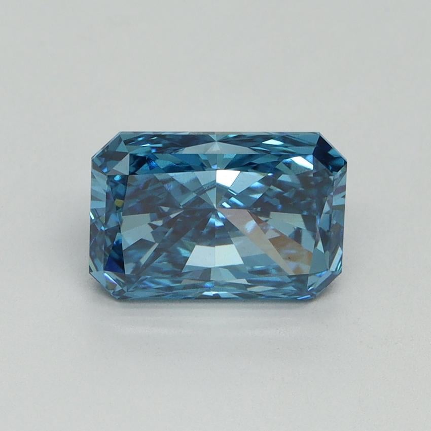 2.14 Ct. Fancy Vivid Blue Radiant Lab Grown Diamond