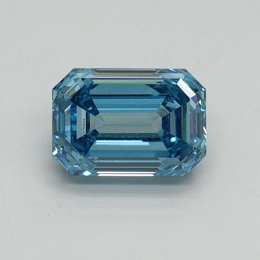 1.02 Ct. Fancy Vivid Blue Emerald Lab Grown Diamond