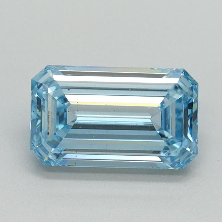 1.00 Ct. Fancy Vivid Blue Emerald Lab Grown Diamond