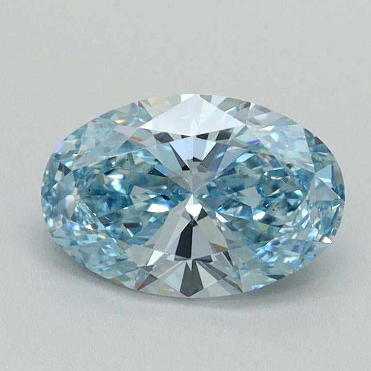 1.00 Ct. Fancy Vivid Blue Oval Lab Grown Diamond