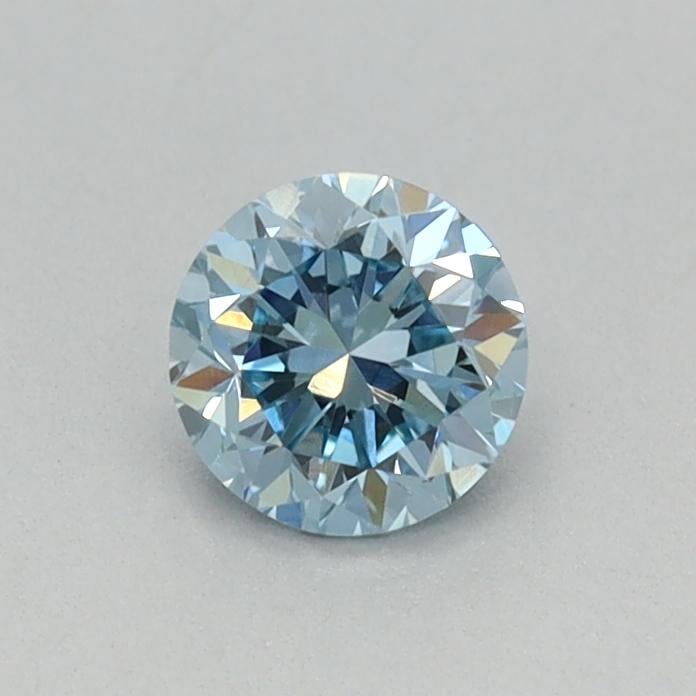 0.32 Ct. Fancy Vivid Blue Round Lab Grown Diamond