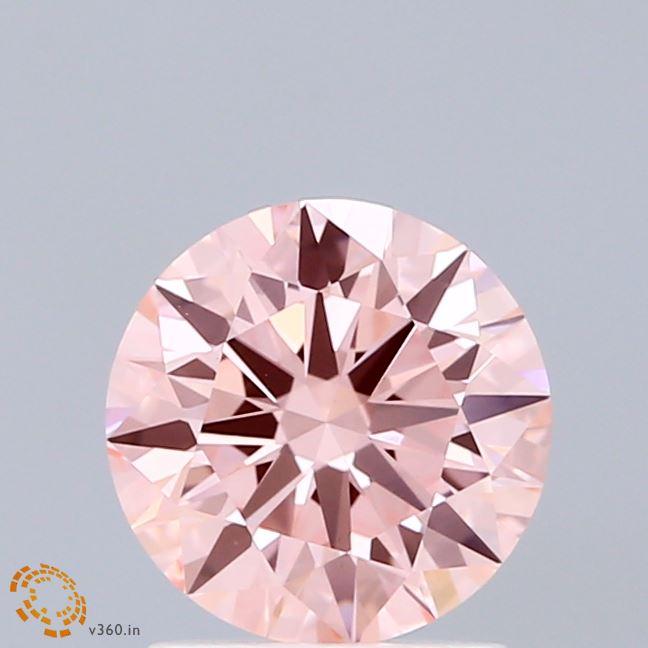 1.50 Ct. Fancy Intense Pink Round Lab Grown Diamond