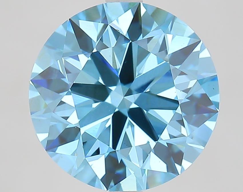 5.35 Ct. Fancy Blue Round Lab Grown Diamond